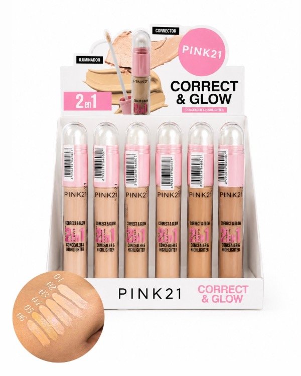 Producto - Corrector hidratante con iluminador Pink 21