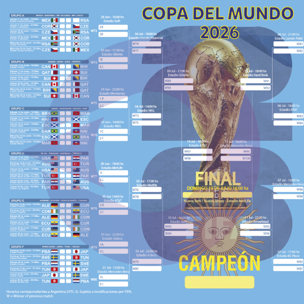 Producto - Fixture Mundial s/montar