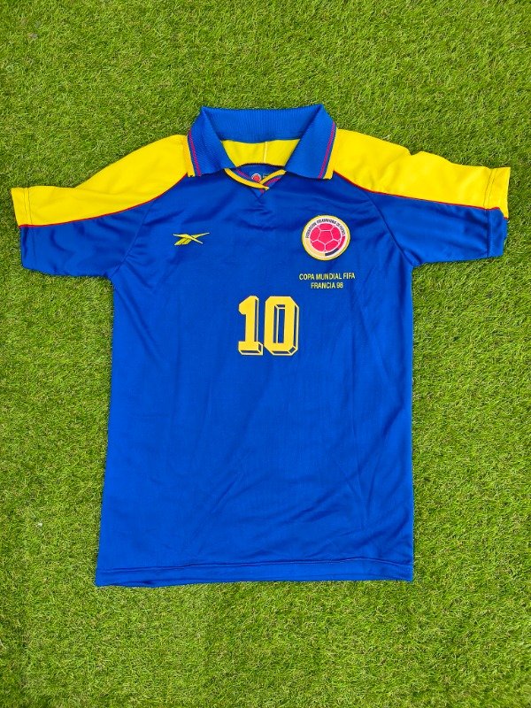 Producto - Camiseta Selección de Colombia Azul 1998 Valderrama
