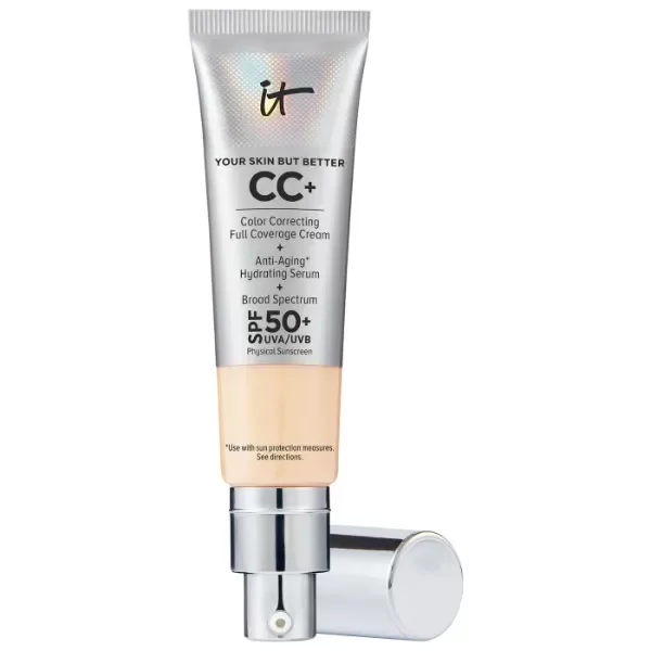 Producto - IT COSMETICS - CC+ CREAM FULL COVERAGE COLOR CORRECTING FOUNDATION SPF50 LIGHT