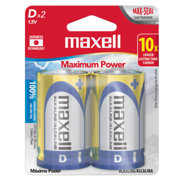 Producto - Pilas MAXELL D BLISTER X2 UNIDADES