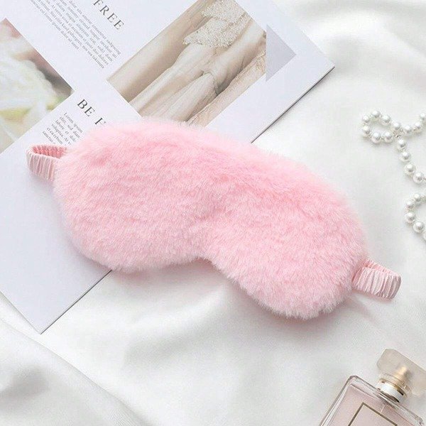 Producto - MAscara Antifaz Peluche Pink para descanso