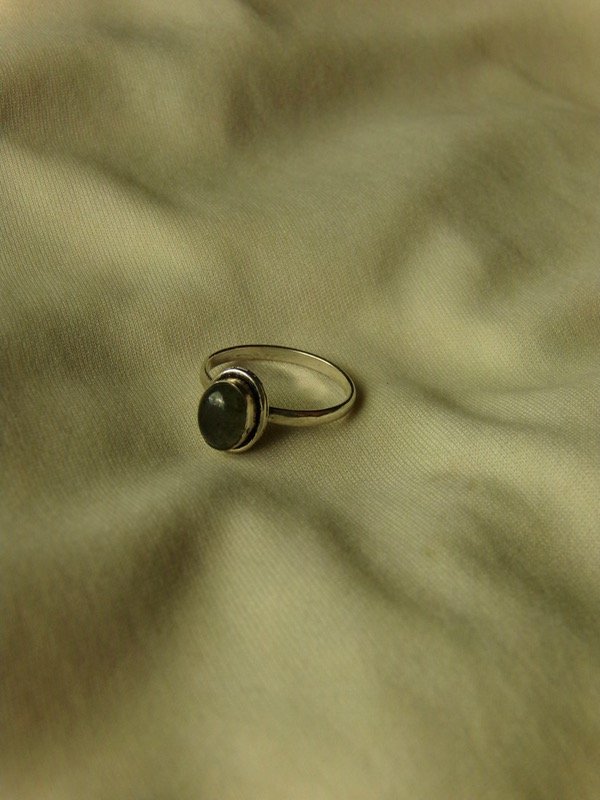 Producto - anillo de alpaca y plata (labradorita - talle 17) 2