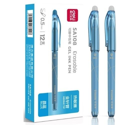 Producto - Roller Borrable Deli 05 Milimetro Azul Tinta Azul