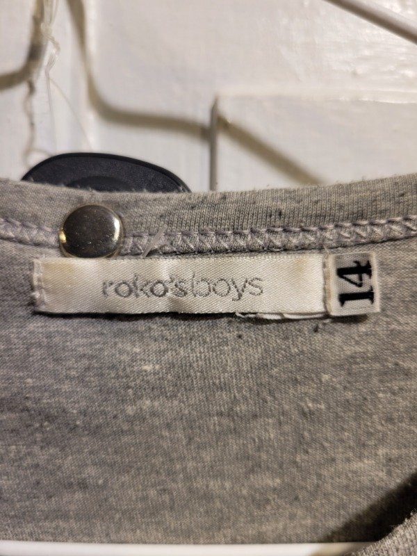 Producto - Pijama ROKO'S BOYS gris y azul Talle 10 años - PRECIO: 9X - 3