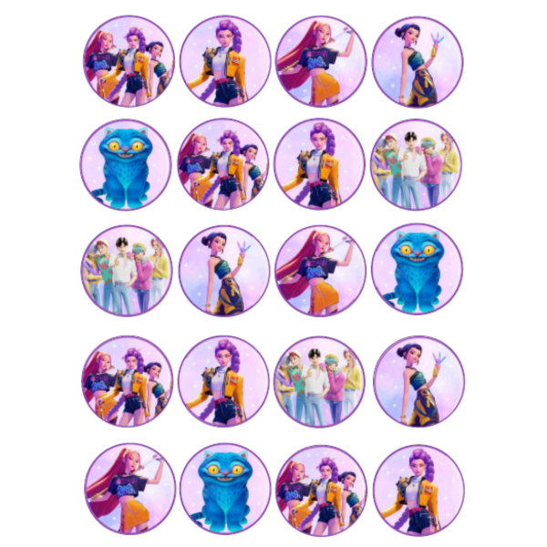 Producto - Lamina oreos bañadas guerreras kpop