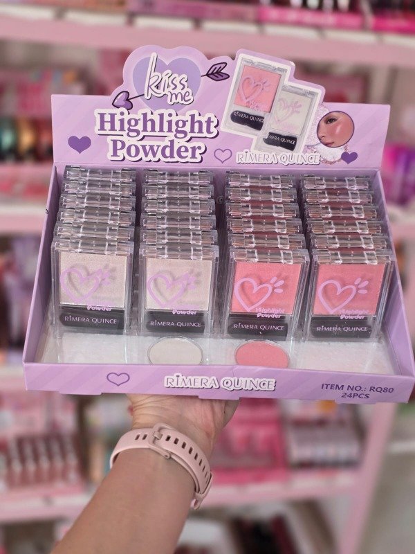 Producto - Iluminador y Rubor en polvo con aplicador