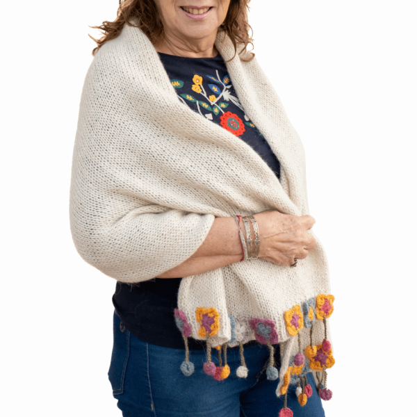 Producto - Chal Con Flores