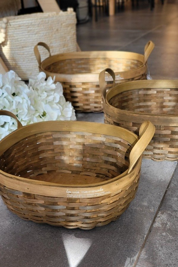 Producto - Cesto de madera trenzada Jinam M