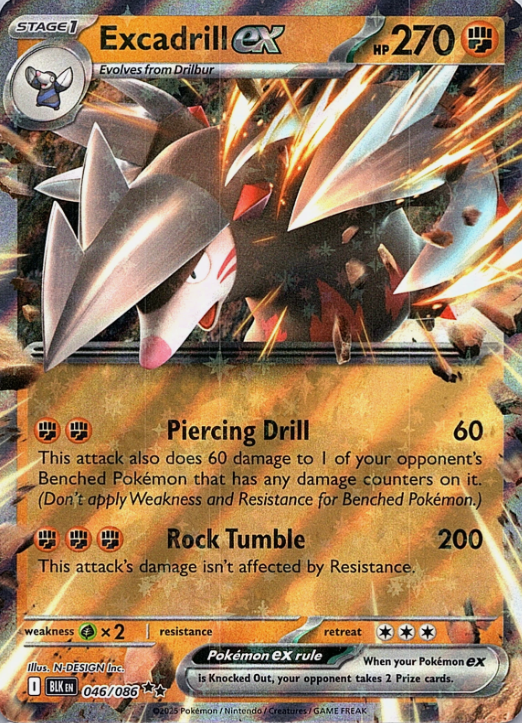 Producto - Excadrill ex - 046/086 - Black Bolt - Holo