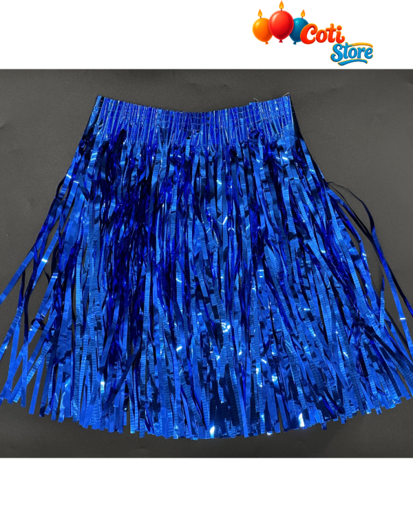 Producto - Tutú Hawaiana Metalizada 60x40cm Azul