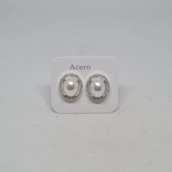 Producto - Aros perla ovalada