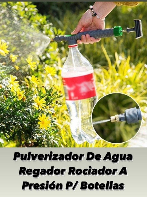 Producto - Pulverizador De Agua Regador Rociador A Presión P/ Botellas