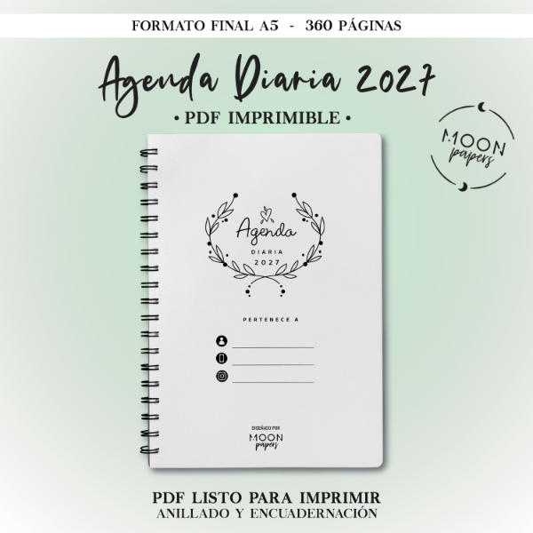 Producto - Agenda Diaria 2027 - Floral - 0