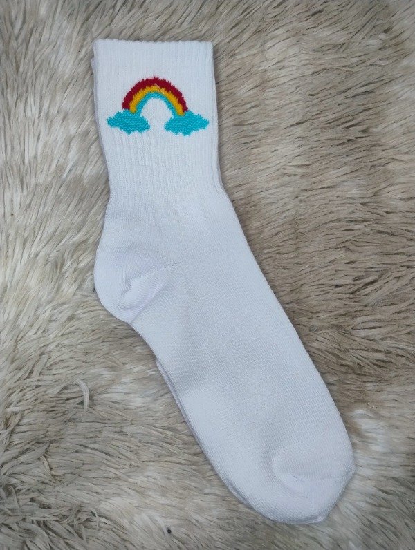 Producto - Tenis adulto arcoiris blanca