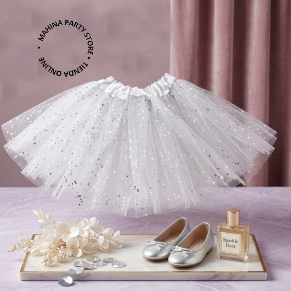 Producto - Tutú blanco con brillos