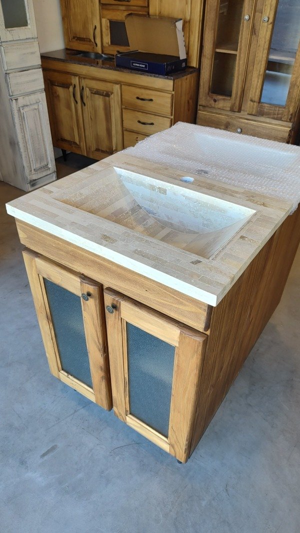 Producto - Vanitory 60 Travertino 2 puertas