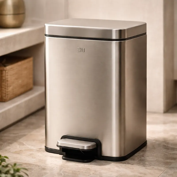 Producto - Cesto Residuos Eko Classic Madison Matt Steel 6 L Acero Inox