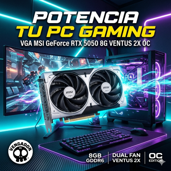 Producto - VGA MSI GeForce RTX 5050 8G VENTUS 2X OC
