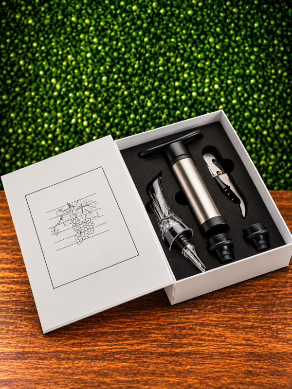 Producto - SET DE VINO WINE BAR CON 5 ACCESORIOS