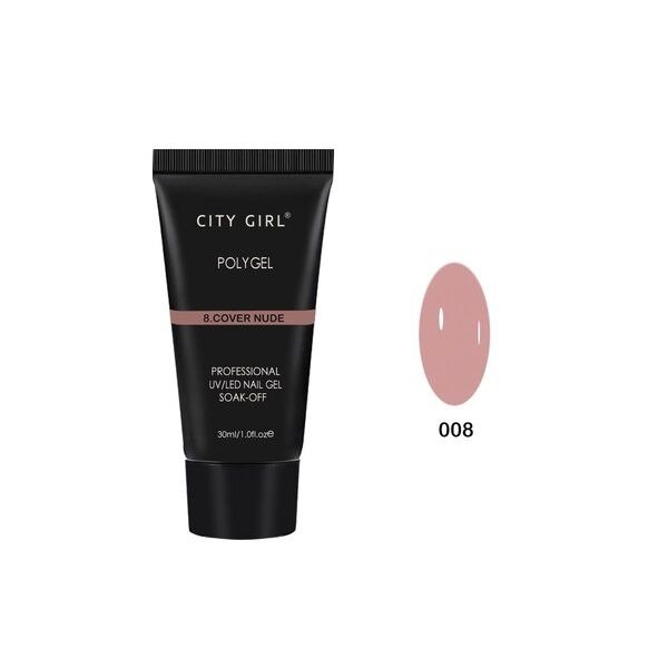 Producto - Poligel City Girl 30ml (Nueva Fórmula) - 08 Cover Nude