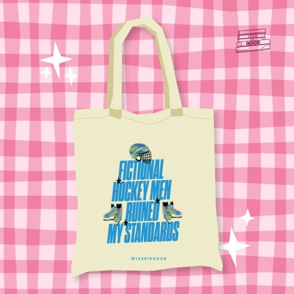 Producto - Tote Bag - Fictional Hockey Men ruined my standars