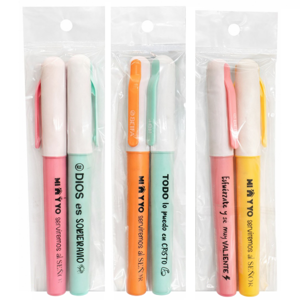 Producto - PROMO Resaltadores Con Texto (PACK X2 UNIDADES)