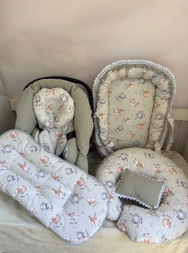 Producto - Set XL zorritos beige c/gris