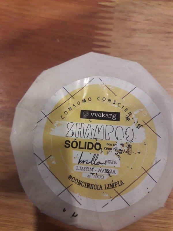 Producto - Shampoo sólido 100gr Limon, avena y coco