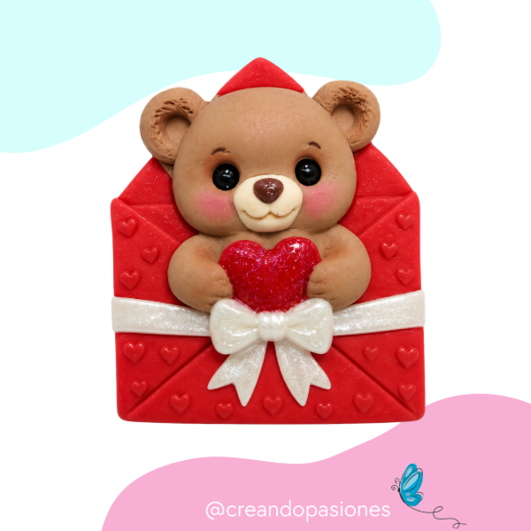 Producto - Molde Osito Carta de Amor - 0