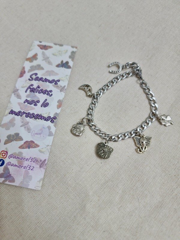 Producto - Pulsera Pirita con dijes