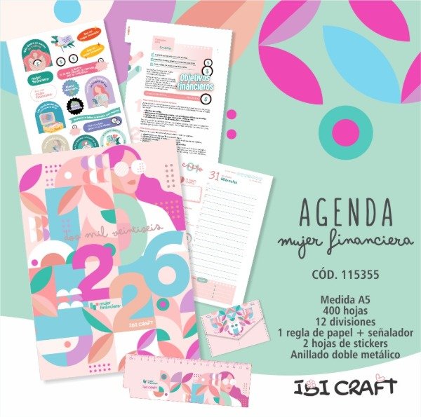Producto - AGENDA 2026 IBICRAFT - Mujer Financiera