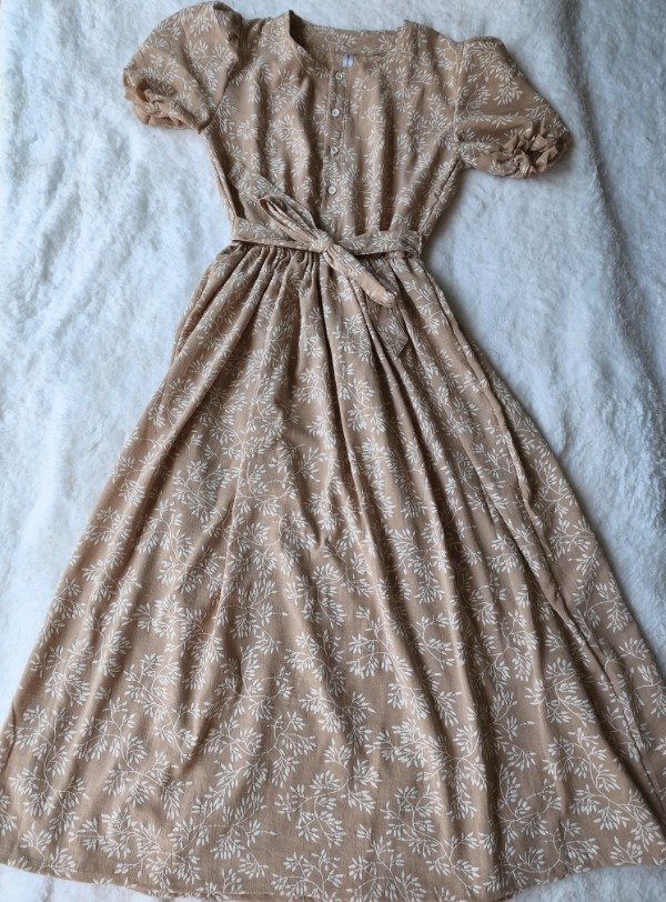 Vestido Princesa Cey beige t3