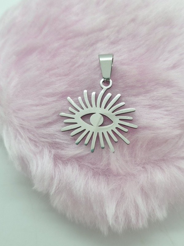 Producto - Dije acero quirurgico ojo turco liso
