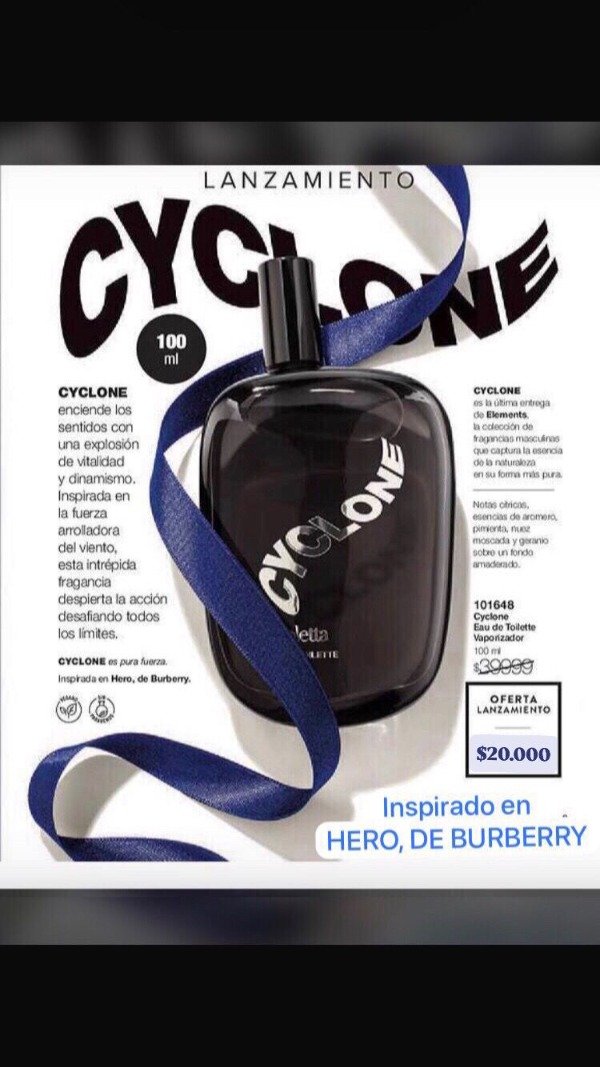 Producto - Eau de Toilette Cyclone