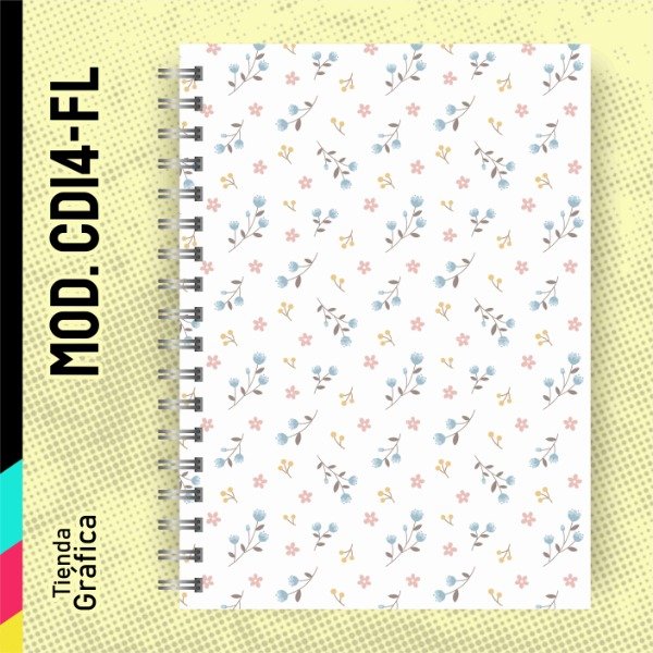 Producto - Cuaderno C14- Flores pequeñas