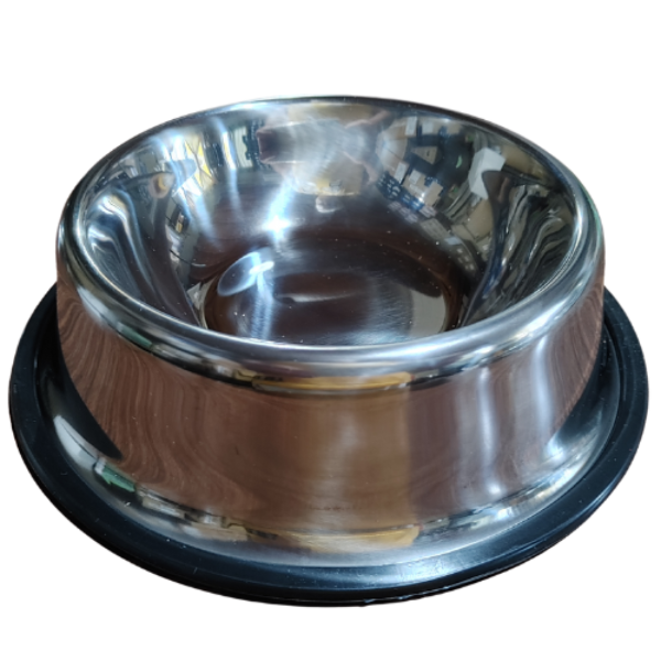 Producto - Comedero Plato Para Perros Y Gatos En Acero Inoxidable 22cm Color Plateado - 1