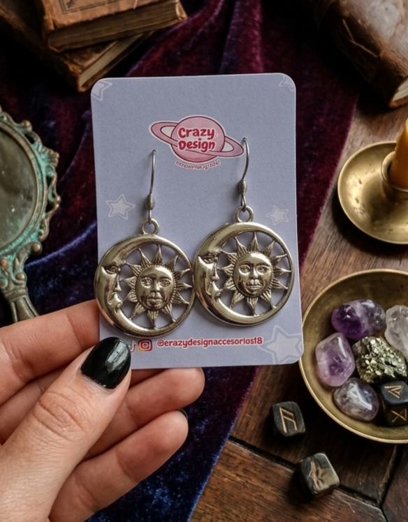 Producto - Aros Luna y Sol