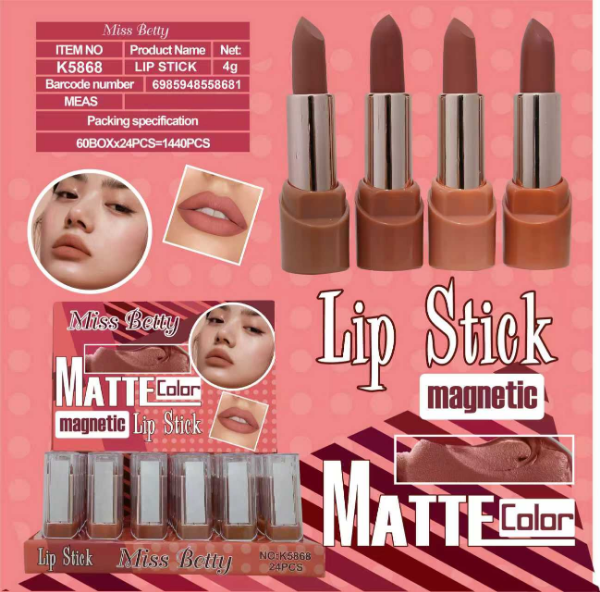 Producto - LABIOS BARRA MAGNETICO MATTE MISS BETTY K5868