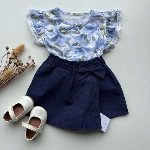 Producto - Short pollera con moño 4 al 12 - 2