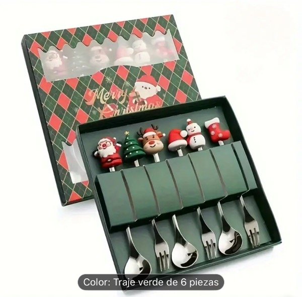 Producto - Set de cubiertos Navideños