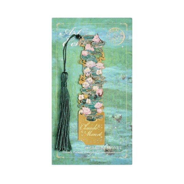 Producto - Señalador Metálico Premium Monet Los Nenúfares