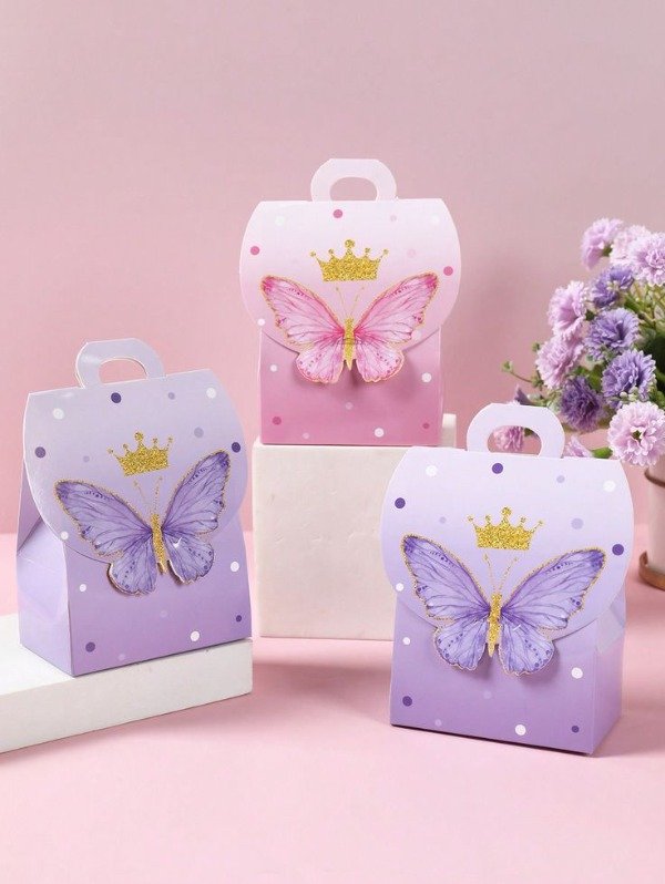 Producto - Caja bolso mariposa 3d x 25 unidades
