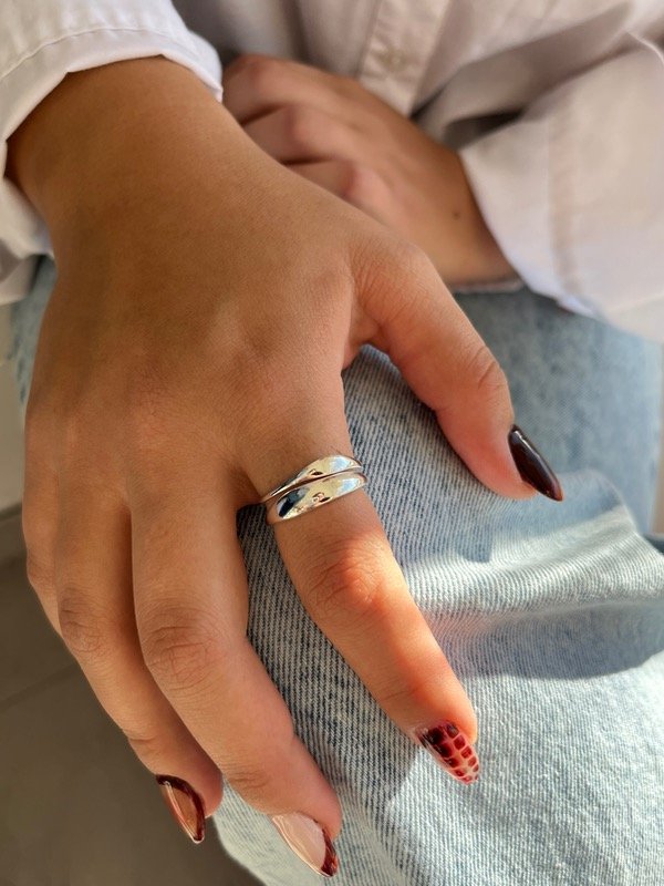 Producto - Anillo liso y dos ondas