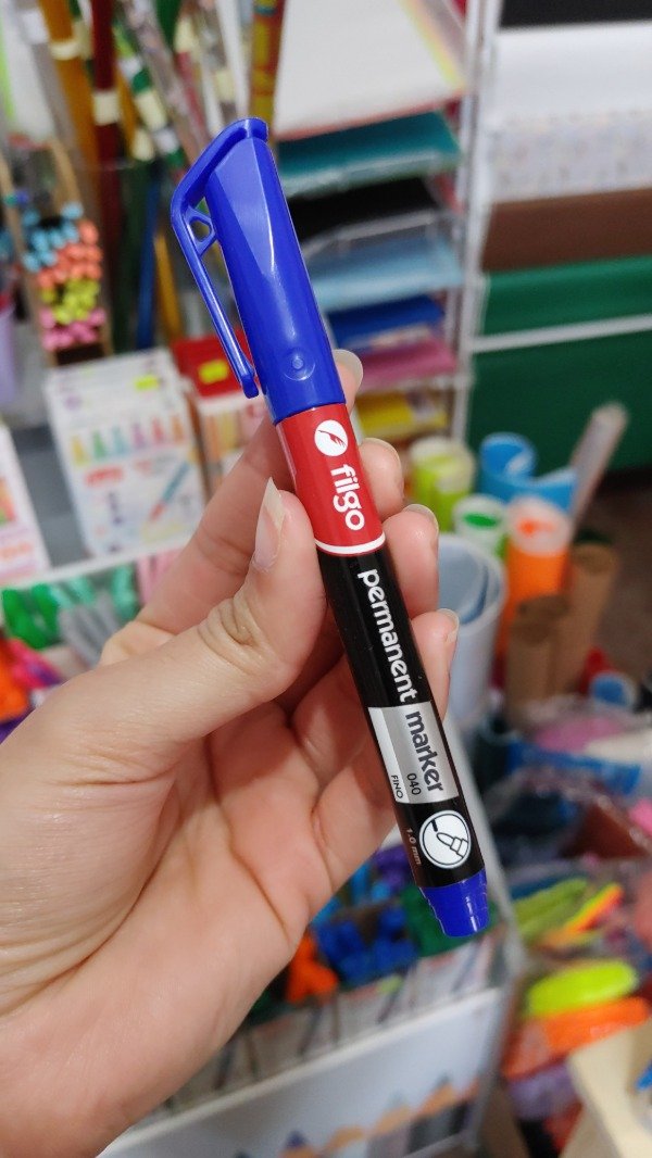 Producto - Marcador Filgo 040 Permanente Punta Fina Azul