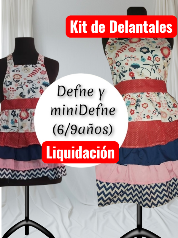 Producto - Delantal de Diseño - Modelo Defne  y Mini Defne