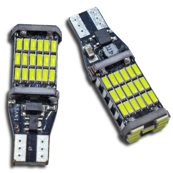 Producto - LED T15 W16W 12V PAR BLANCAS CANBUS