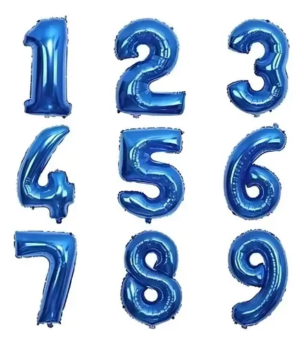 Producto - GLOBO METALIZADO AZUL  32 PULGADAS (80CM) APTO HELIO