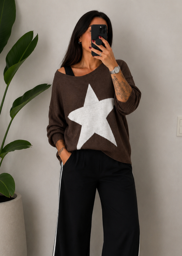 Producto - Sweater Estrella - Chocolate