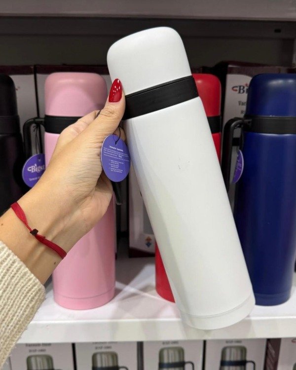 Producto - TERMO MEDIA MANIJA BLANCO